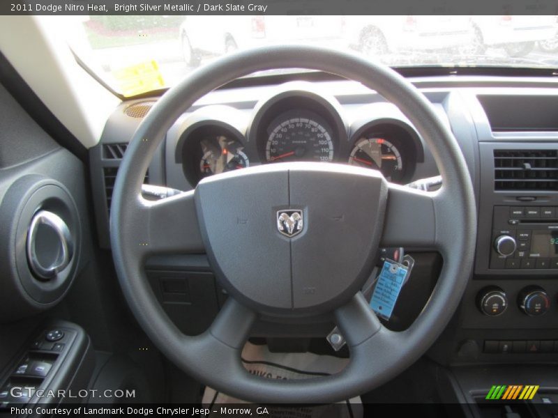 Bright Silver Metallic / Dark Slate Gray 2011 Dodge Nitro Heat