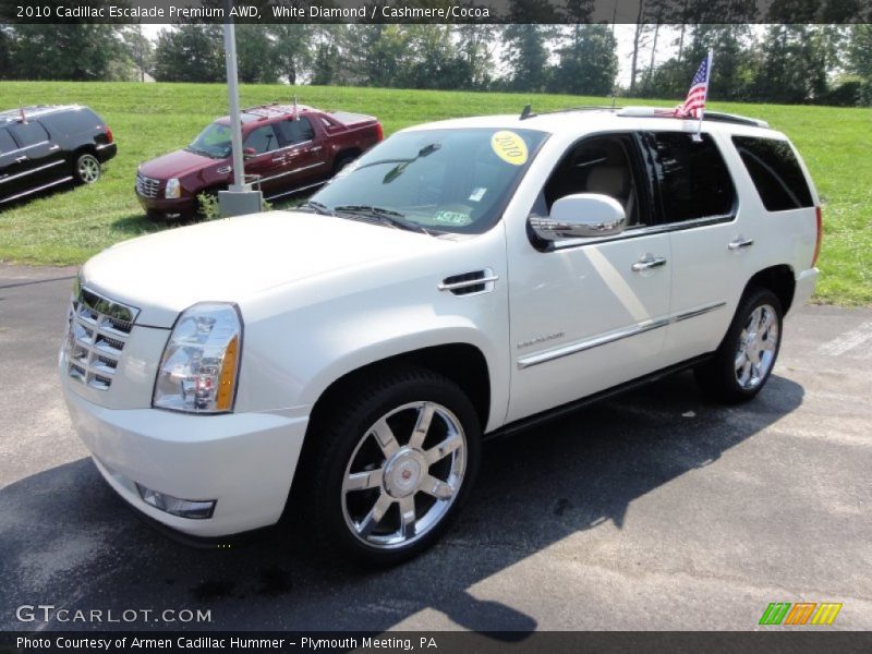 White Diamond / Cashmere/Cocoa 2010 Cadillac Escalade Premium AWD