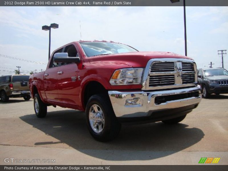 Flame Red / Dark Slate 2012 Dodge Ram 2500 HD Laramie Crew Cab 4x4