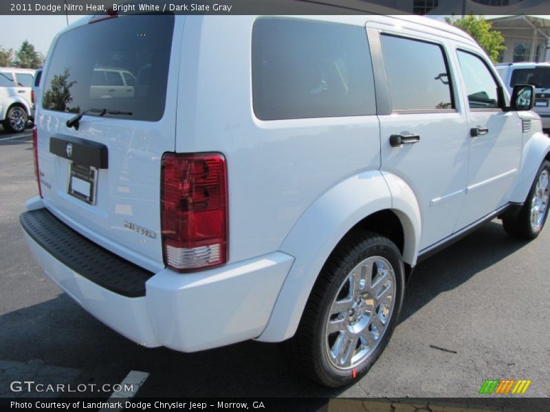 Bright White / Dark Slate Gray 2011 Dodge Nitro Heat