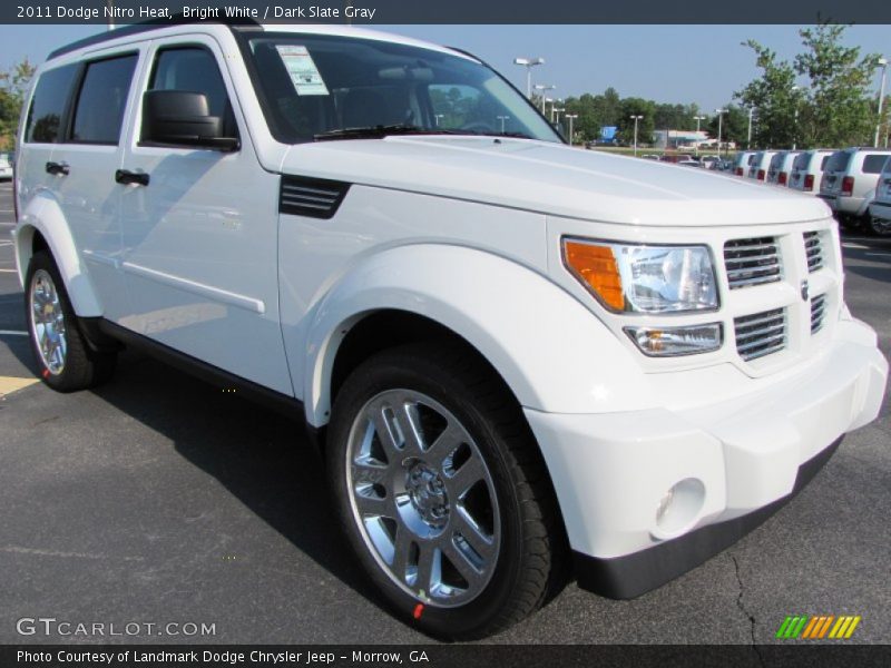 Bright White / Dark Slate Gray 2011 Dodge Nitro Heat