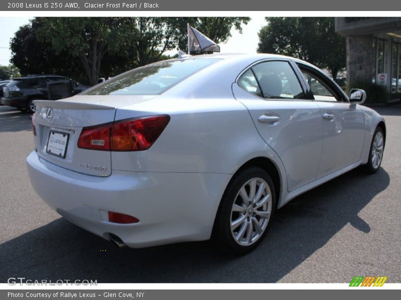 Glacier Frost Pearl / Black 2008 Lexus IS 250 AWD
