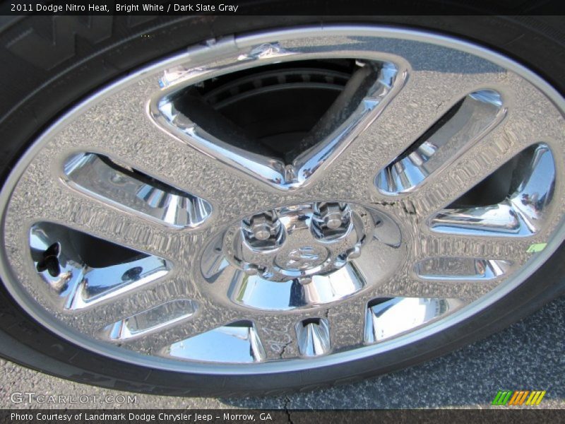 Bright White / Dark Slate Gray 2011 Dodge Nitro Heat
