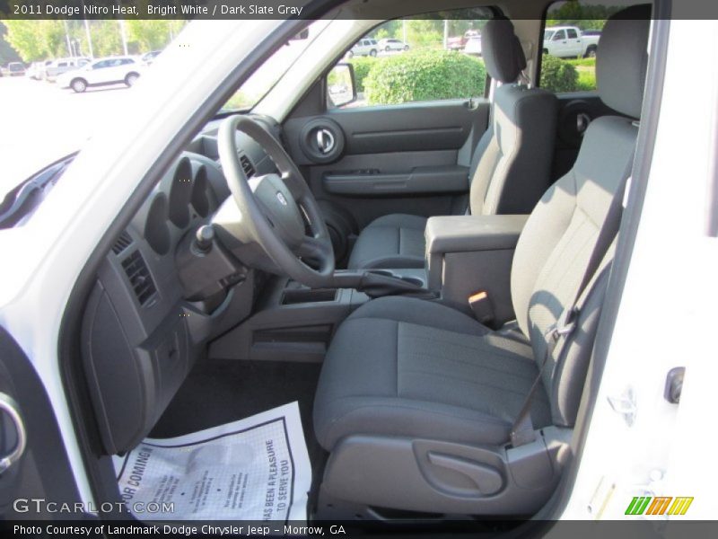 Bright White / Dark Slate Gray 2011 Dodge Nitro Heat