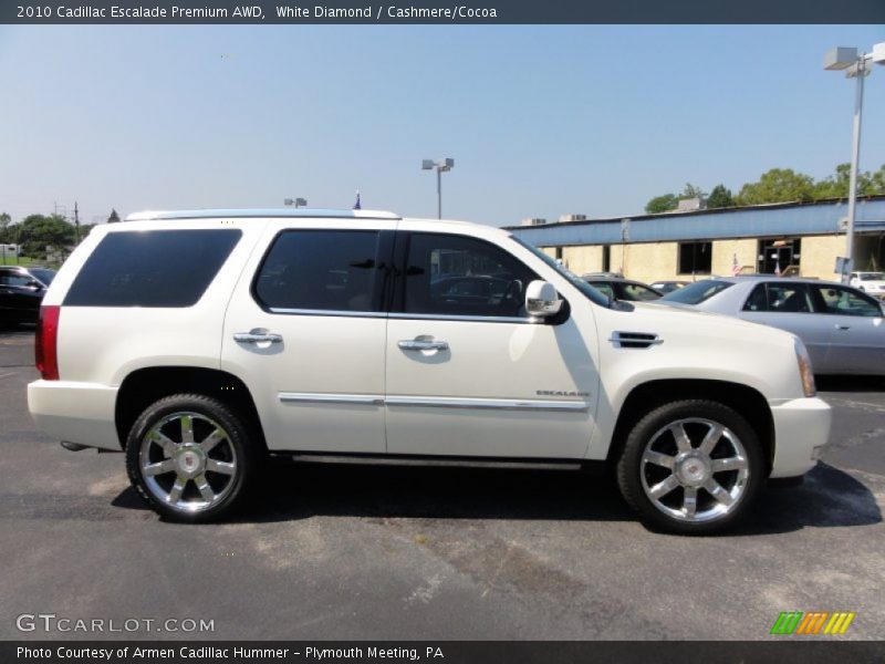 White Diamond / Cashmere/Cocoa 2010 Cadillac Escalade Premium AWD
