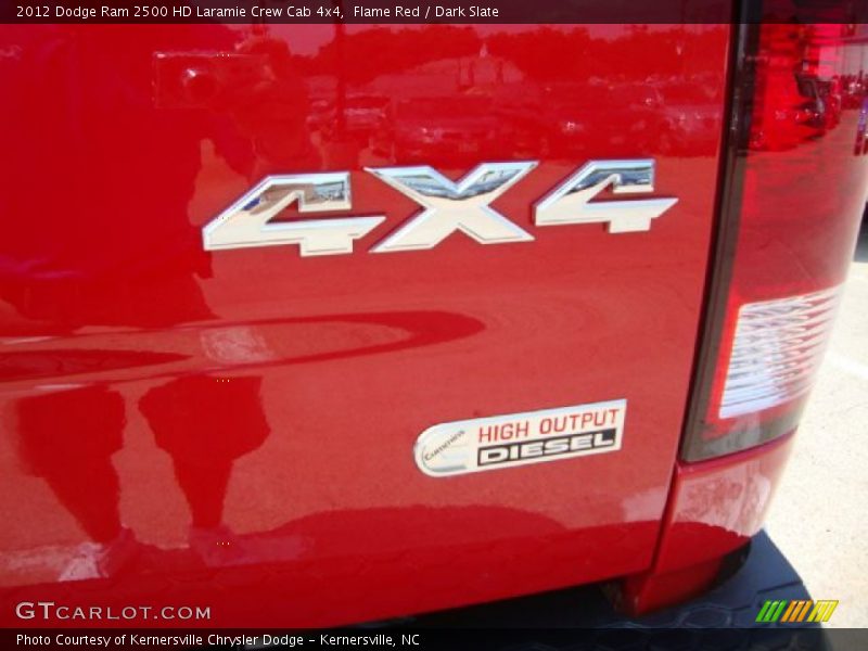 Flame Red / Dark Slate 2012 Dodge Ram 2500 HD Laramie Crew Cab 4x4