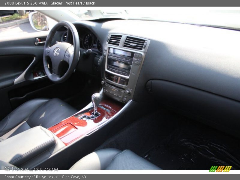 Glacier Frost Pearl / Black 2008 Lexus IS 250 AWD