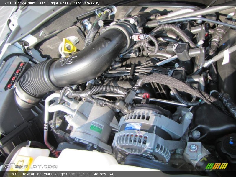Bright White / Dark Slate Gray 2011 Dodge Nitro Heat
