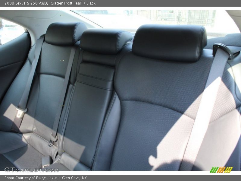 Glacier Frost Pearl / Black 2008 Lexus IS 250 AWD