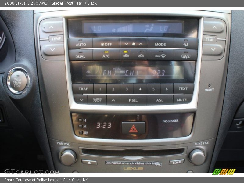 Glacier Frost Pearl / Black 2008 Lexus IS 250 AWD