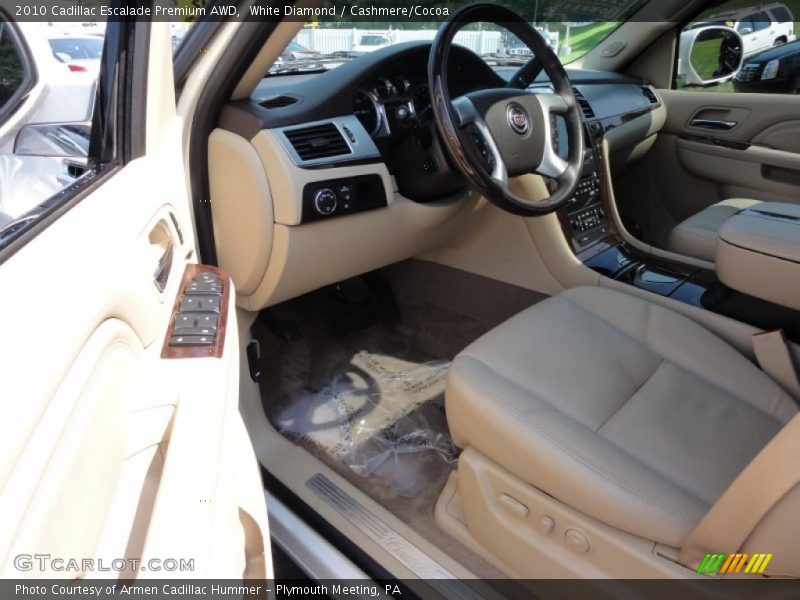 White Diamond / Cashmere/Cocoa 2010 Cadillac Escalade Premium AWD