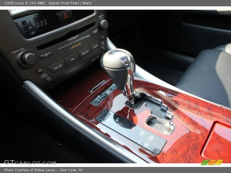 Glacier Frost Pearl / Black 2008 Lexus IS 250 AWD
