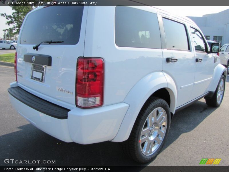 Bright White / Dark Slate Gray 2011 Dodge Nitro Heat