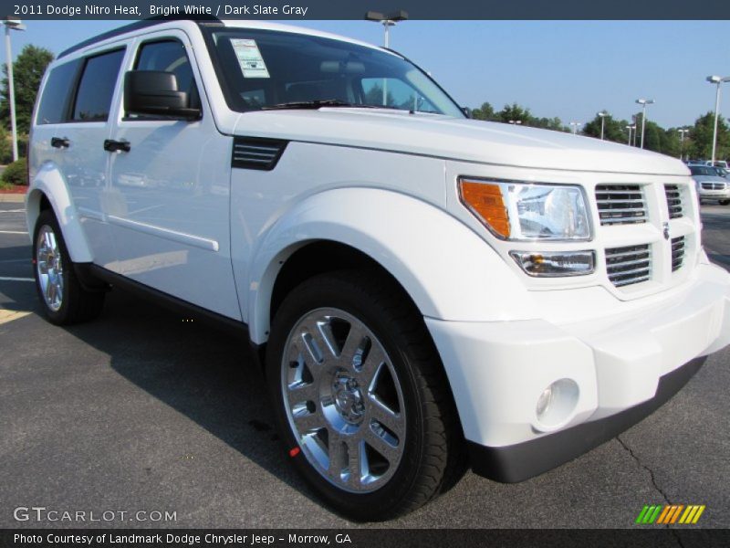 Bright White / Dark Slate Gray 2011 Dodge Nitro Heat