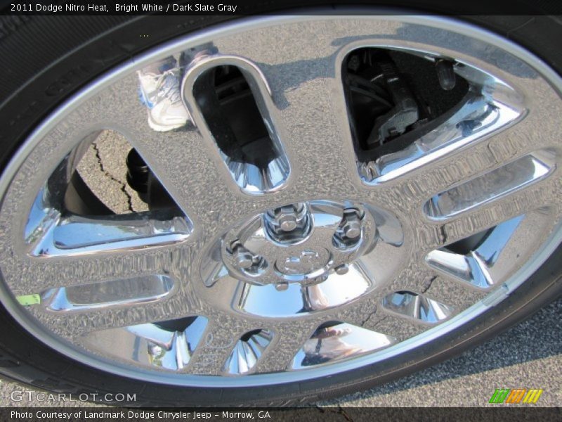 Bright White / Dark Slate Gray 2011 Dodge Nitro Heat