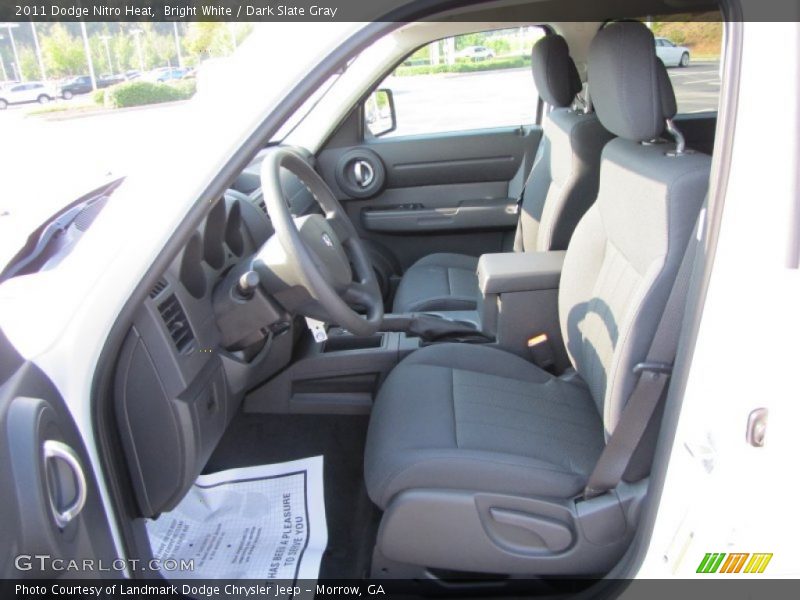 Bright White / Dark Slate Gray 2011 Dodge Nitro Heat
