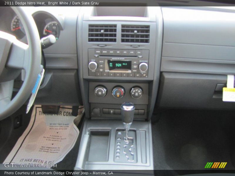 Bright White / Dark Slate Gray 2011 Dodge Nitro Heat