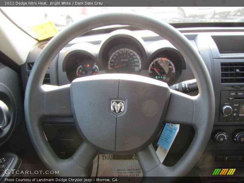 Bright White / Dark Slate Gray 2011 Dodge Nitro Heat