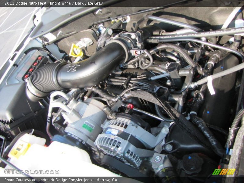 Bright White / Dark Slate Gray 2011 Dodge Nitro Heat