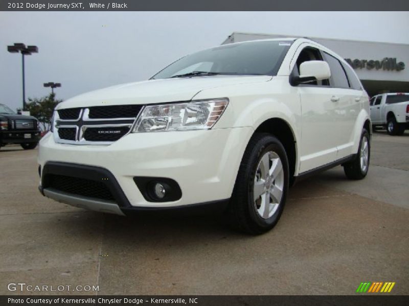 White / Black 2012 Dodge Journey SXT