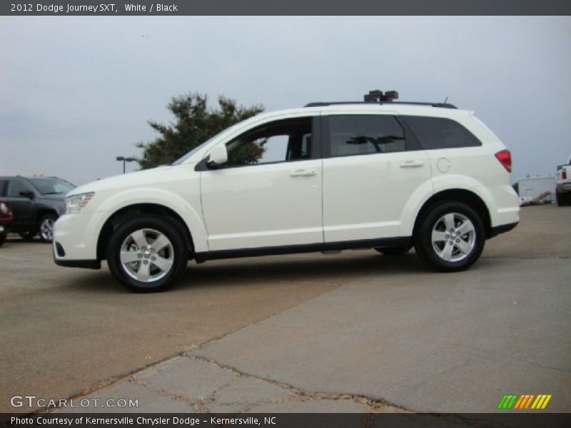 White / Black 2012 Dodge Journey SXT
