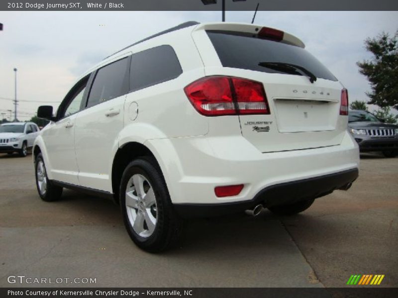 White / Black 2012 Dodge Journey SXT
