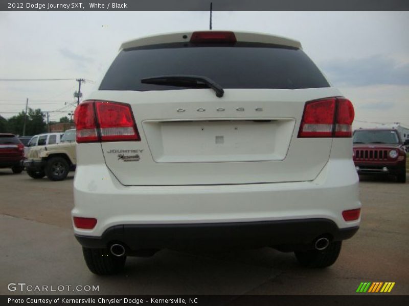White / Black 2012 Dodge Journey SXT