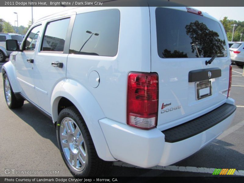 Bright White / Dark Slate Gray 2011 Dodge Nitro Heat