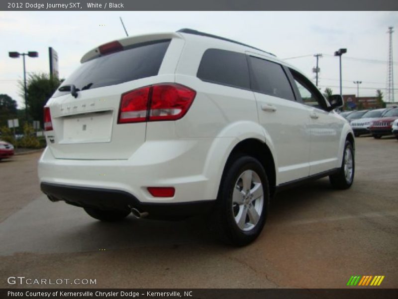 White / Black 2012 Dodge Journey SXT