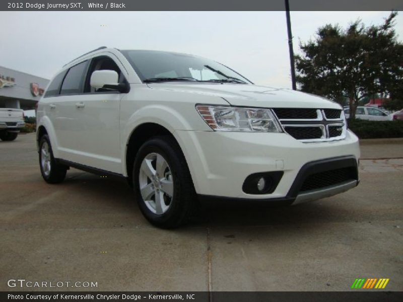White / Black 2012 Dodge Journey SXT