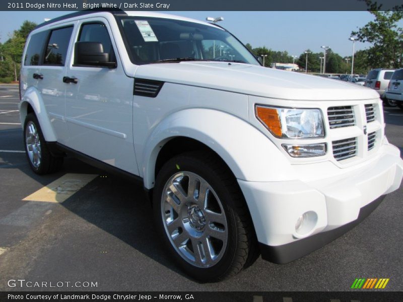 Bright White / Dark Slate Gray 2011 Dodge Nitro Heat
