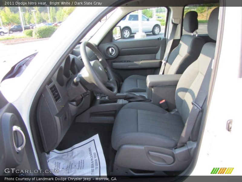 Bright White / Dark Slate Gray 2011 Dodge Nitro Heat