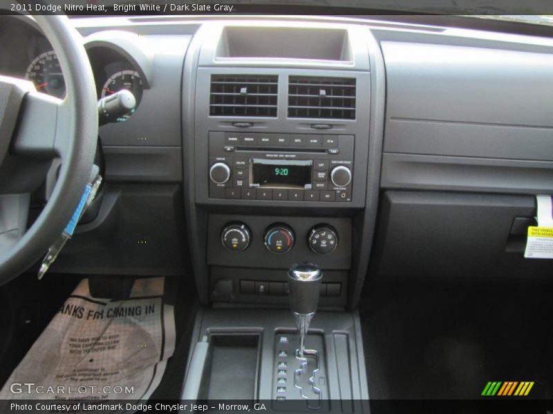 Bright White / Dark Slate Gray 2011 Dodge Nitro Heat