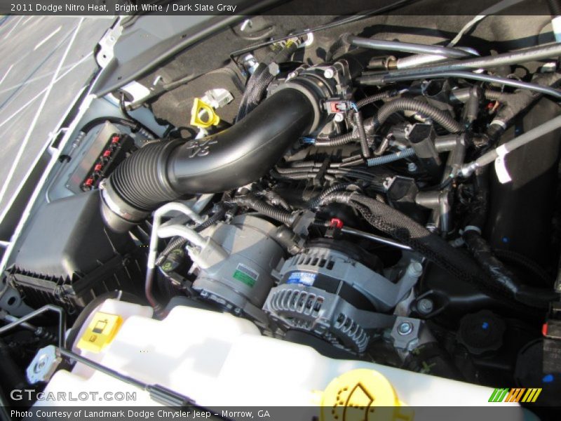 Bright White / Dark Slate Gray 2011 Dodge Nitro Heat