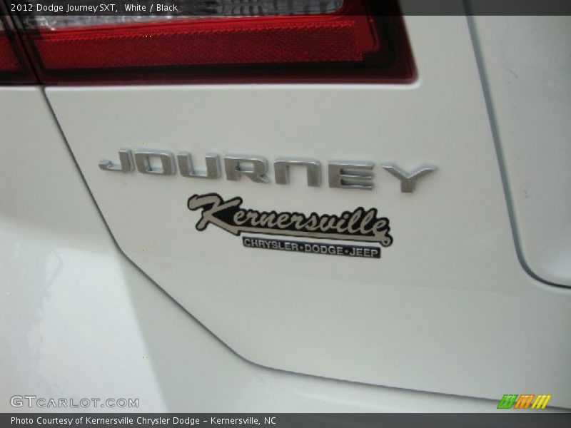 White / Black 2012 Dodge Journey SXT