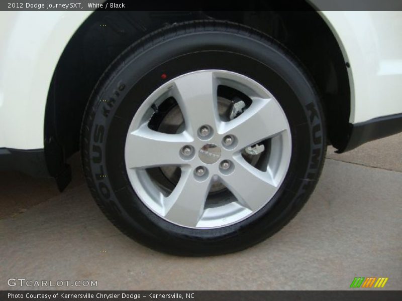 White / Black 2012 Dodge Journey SXT
