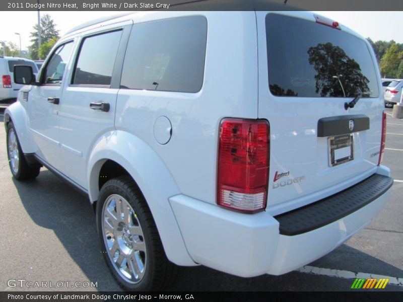 Bright White / Dark Slate Gray 2011 Dodge Nitro Heat