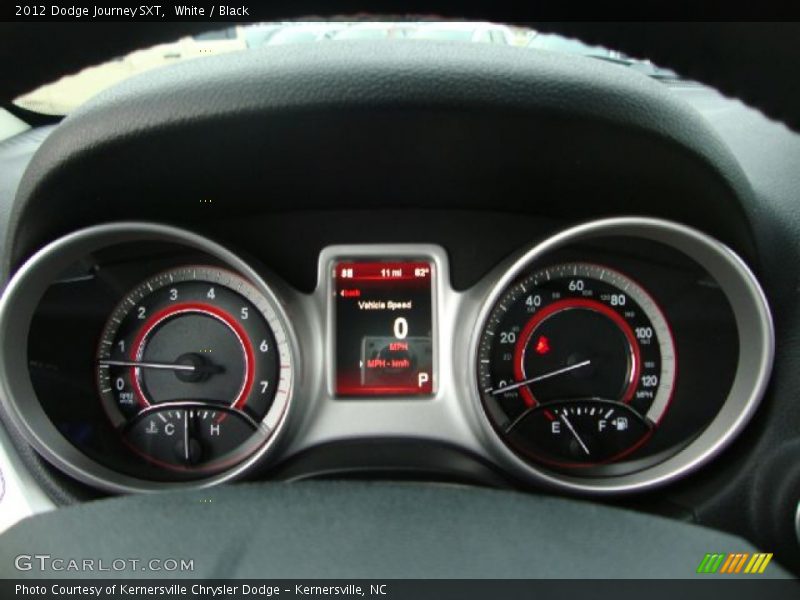 White / Black 2012 Dodge Journey SXT