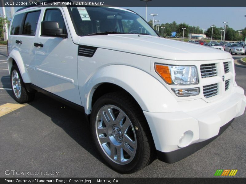 Bright White / Dark Slate Gray 2011 Dodge Nitro Heat