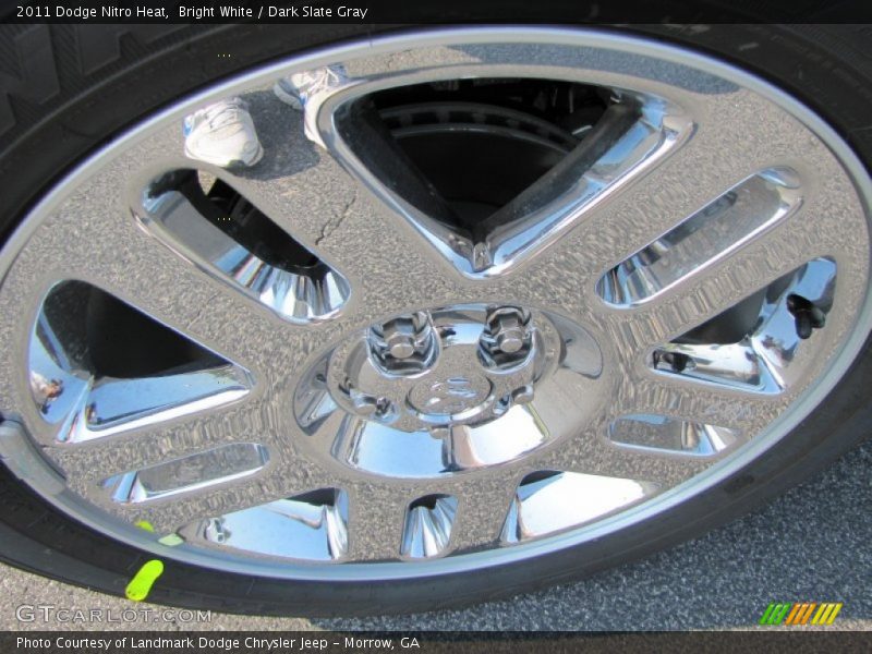 Bright White / Dark Slate Gray 2011 Dodge Nitro Heat