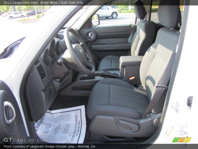 Bright White / Dark Slate Gray 2011 Dodge Nitro Heat