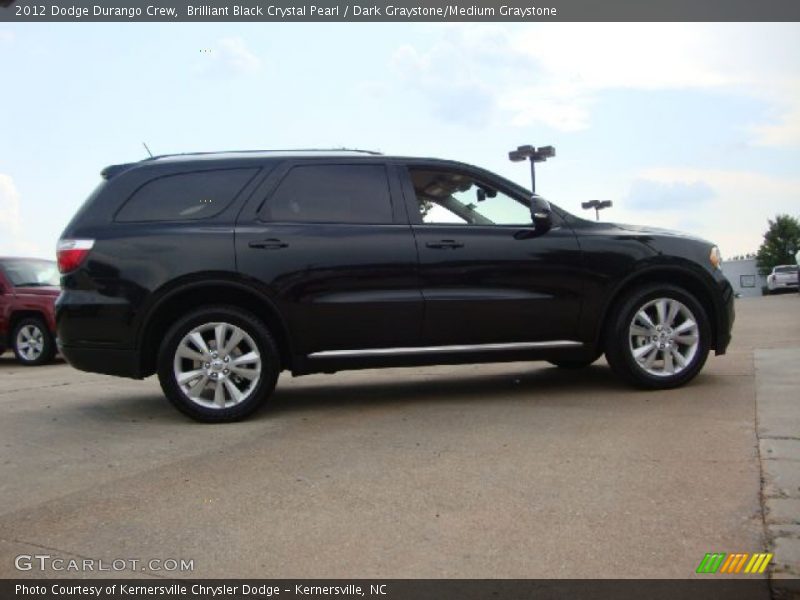 Brilliant Black Crystal Pearl / Dark Graystone/Medium Graystone 2012 Dodge Durango Crew