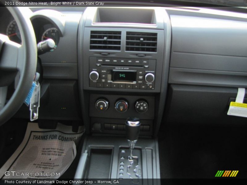 Bright White / Dark Slate Gray 2011 Dodge Nitro Heat