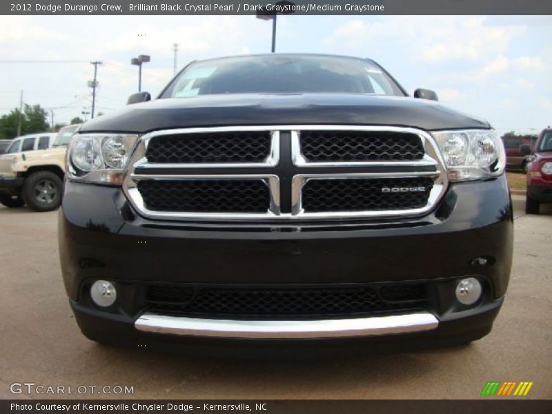 Brilliant Black Crystal Pearl / Dark Graystone/Medium Graystone 2012 Dodge Durango Crew