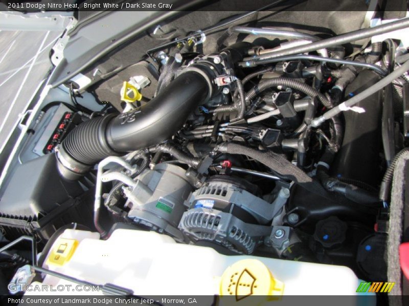 Bright White / Dark Slate Gray 2011 Dodge Nitro Heat