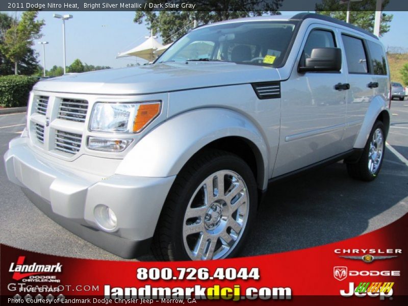 Bright Silver Metallic / Dark Slate Gray 2011 Dodge Nitro Heat