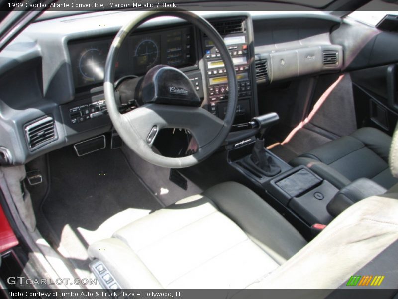 Maroon Metallic / Black 1989 Cadillac Allante Convertible