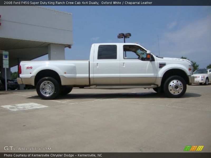 Oxford White / Chaparral Leather 2008 Ford F450 Super Duty King Ranch Crew Cab 4x4 Dually