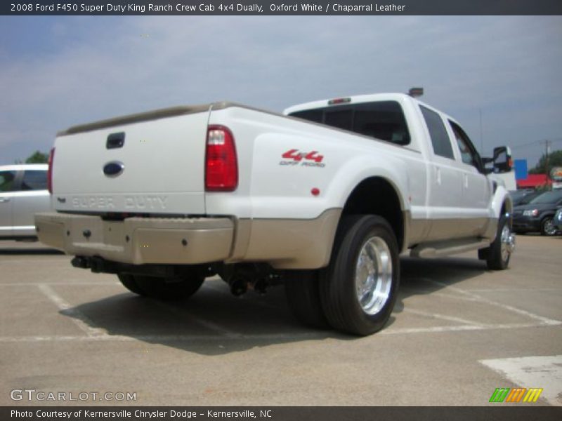 Oxford White / Chaparral Leather 2008 Ford F450 Super Duty King Ranch Crew Cab 4x4 Dually