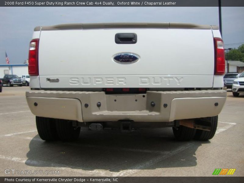 Oxford White / Chaparral Leather 2008 Ford F450 Super Duty King Ranch Crew Cab 4x4 Dually